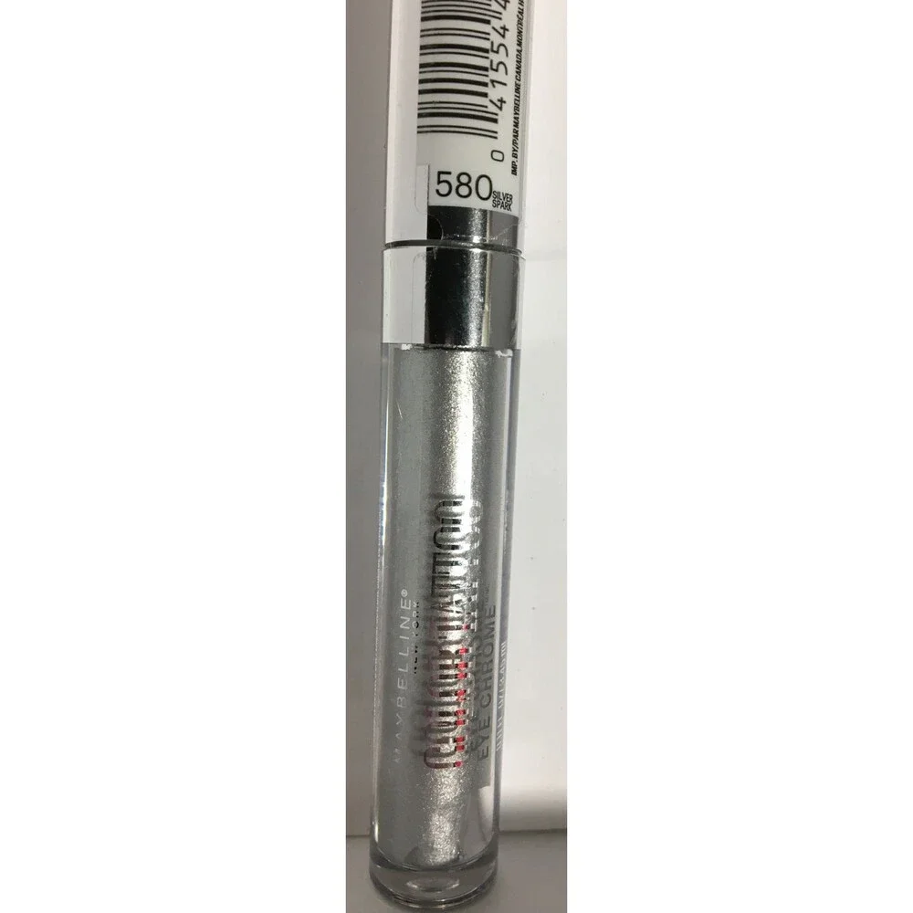 Maybelline New York Color Tattoo Eye Chrome Eyeshadow, Silver Spark, 0.11 fl. oz